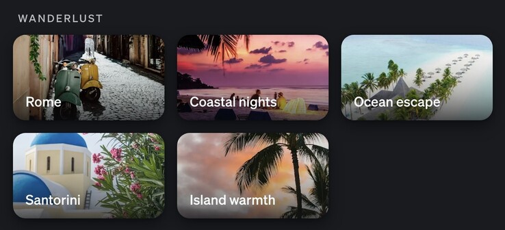 As cinco novas cenas Wanderlust podem ser encontradas na Hue Scene Gallery. (Fonte da imagem: captura de tela do aplicativo Philips Hue)