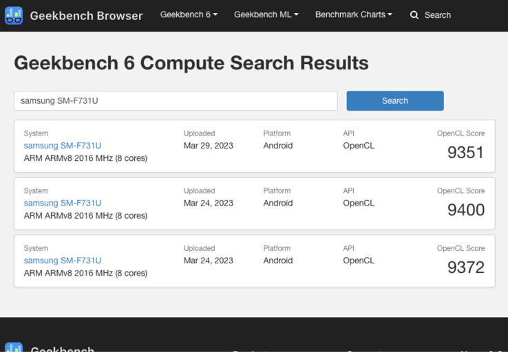 (Fonte de imagem: Geekbench)