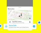 O recurso Home Safe do Snapchat (Fonte da imagem: Snapchat)