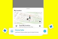 O recurso Home Safe do Snapchat (Fonte da imagem: Snapchat)