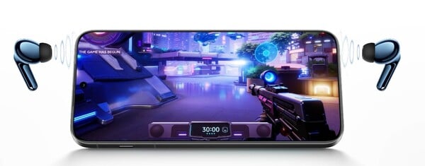 Os fones de ouvido Vivo TWS 5 têm um modo de jogo de baixa latência. (Fonte da imagem: Vivo)