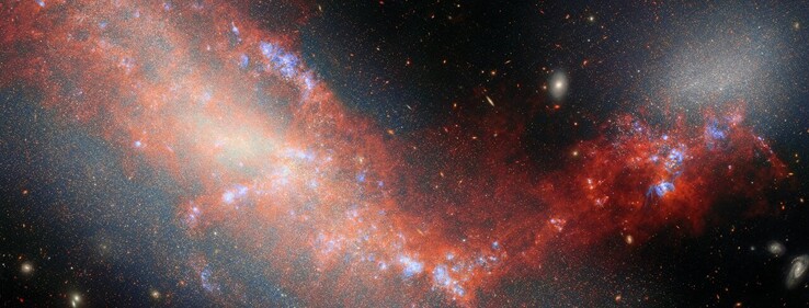 Imagem Webb de NGC 4490 e NGC 4485 (Fonte da imagem: várias; ver fontes)