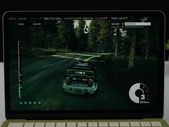 Os jogos virtualizados do Windows 11 no MacBook Neo com 8 GB de RAM são impressionantes. Na foto: Dirt 3 em execução no laptop.