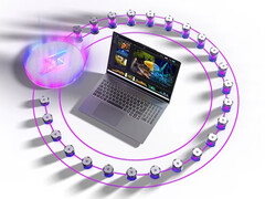 O IdeaPad Pro 5i Gen 11 mantém um teclado numérico e teclas de seta de tamanho normal.