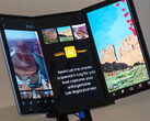 A Samsung Display parece ter refinado seu conceito maior 'Flex G' nos últimos anos. (Fonte da imagem: CNET)