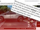 Este Tesla Cybertruck no Cars &amp; Bids está isento da política antirrevenda da Tesla, mas outros receberam proibições por tentarem vendas semelhantes. (Fonte da imagem: Cars &amp; Bids / Cybertruck Owners Club - editado)