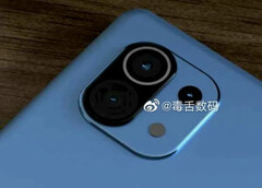 Suposta foto Xiaomi Mi 11. (Fonte da imagem: Weibo via Sparrows News)