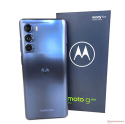 Em revisão: Motorola Moto G200 5G. Dispositivo de teste, cortesia da Motorola Alemanha