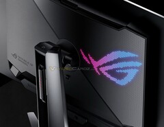 O próximo monitor OLED para jogos da Asus supostamente tem uma qualidade de imagem ainda maior (Fonte da imagem: VideoCardz)