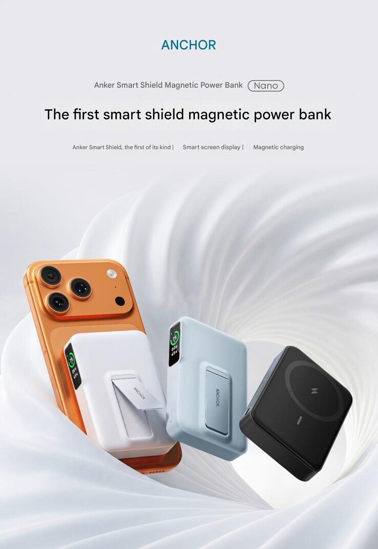 O Anker Nano Smart Shield Magnetic Power Bank (tradução automática)
