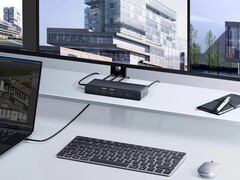 O Anker 568 USB-C Docking Station suporta displays triplos a 4K. (Fonte da imagem: Anker)