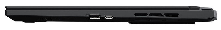 Lado direito: USB 3.2 Gen 2 (USB-A), Thunderbolt 4 (USB-C; Fornecimento de energia, DisplayPort)