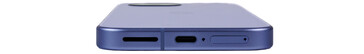 Parte inferior: alto-falante, USB, microfone, SIM