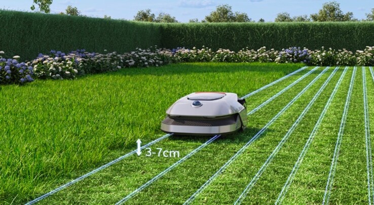 O cortador de grama robótico Dreame A1. (Fonte da imagem: Dreame)