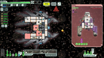Na imagem: Uma captura de tela do jogo FTL: Faster Than Light.