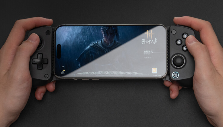 O GameSir X5s é compatível com dispositivos que tenham entre 105 e 213 mm de largura. (Fonte da imagem: GameSir)