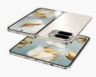 Diz-se que o Google Pixel 10 Pro Fold tem uma dobradiça mais fina. (Fonte da imagem: @OnLeaks / Android Headlines)