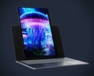 A Lenovo desenvolveu um notebook com uma tela que pode ser girada para o modo retrato. (Fonte da imagem: Evan Blass, editado)