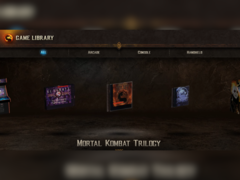 Uma captura de tela da biblioteca de jogos do Mortal Kombat Legacy Kollection (fonte da imagem: Atari YouTube)