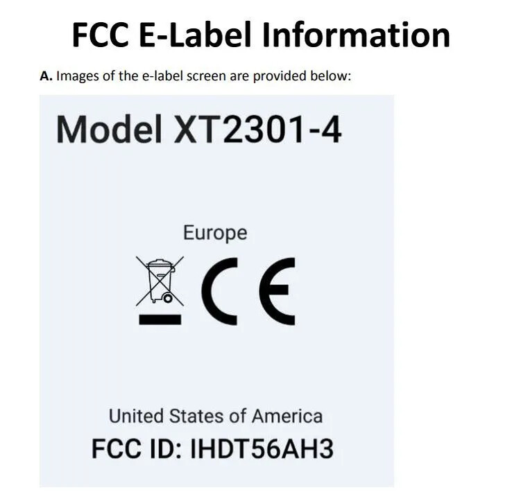 Um possível Motorola Edge 40 Pro aparece na FCC. (Fonte: FCC)