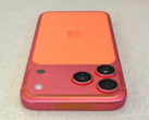 O iPhone 17 Pro Max laranja fica rosa