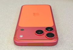 O iPhone 17 Pro Max laranja fica rosa