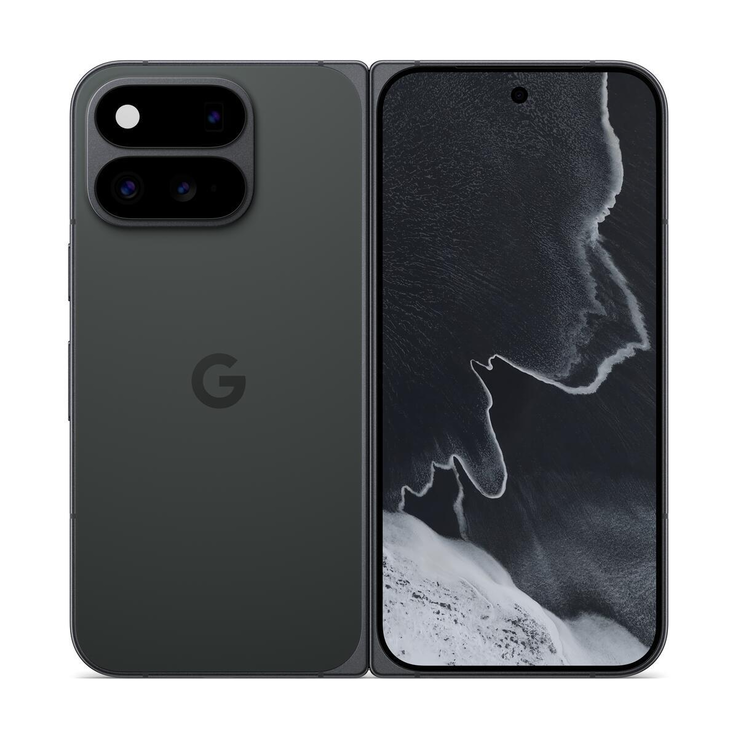O Pixel 11 Pro Fold na cor Obsidian