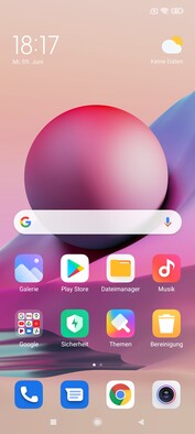 Software do Xiaomi Redmi Note 10S