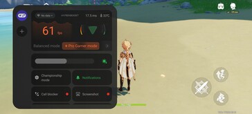 Genshin Impact: Mais alto, média de 60 fps.
