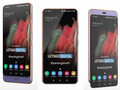 O smartphone dual-slider da Samsung, como imaginado pela LetsGoDigital. (Fonte da imagem: LetsGoDigital)