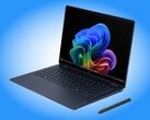O novo OmniBook X Flip 14 pode ser configurado em Atmospheric Blue, independentemente da escolha do processador.