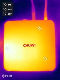 Teste de estresse do Chuwi Aubox (lado superior)
