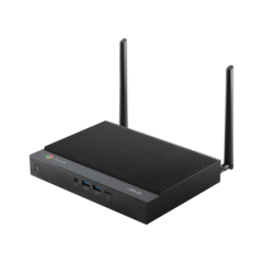 Parece um roteador, mas esta é a Fanless Chromebox da ASUS (Fonte de imagem: ASUS)