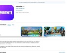Uma captura de tela da listagem do Fortnite na App Store dos EUA Apple. (Fonte da imagem: Screengrab da App Store dos EUA)