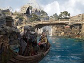 O mais recente título de primeira festa da Sony, Deus da Guerra Ragnarök, fica lindo no PS5 (Imagem: Sony)