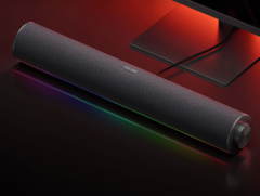 O alto-falante para computador Xiaomi Redmi tem contas de lâmpada RGB embutidas. (Fonte da imagem: Xiaomi)