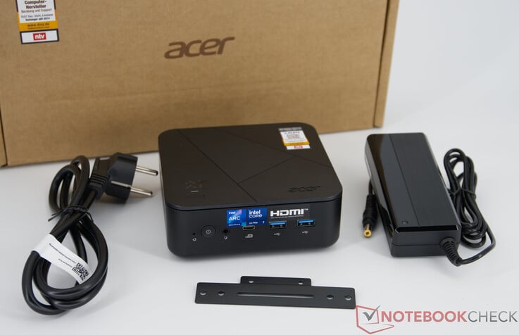 Conteúdo da embalagem do Acer Revo Box RB102
