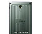 O Samsung Galaxy Tab Active5 vem em um chassi compacto e particularmente robusto. (Imagem: MSPowerUser)