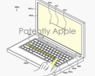 Apple recebeu a patente de um MacBook de tela dupla. (Imagem: Apple via Patently Apple)