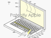 Apple recebeu a patente de um MacBook de tela dupla. (Imagem: Apple via Patently Apple)