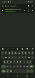 Teclado na vertical