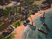 Uma imagem que mostra uma cidade em Tropico 5.