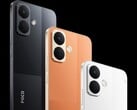 O Poco X8 está disponível em três cores.