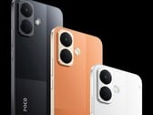 O Poco X8 está disponível em três cores.