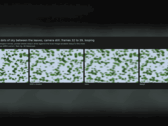 Comparação de renderização do AMD FSR 4.1.1 nos modos original, lossy e lossy2, mostrando folhagem em movimento.