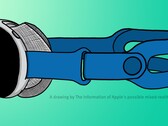Uma ilustração que sugere como poderia ser o dispositivo VR montado na cabeça do Apple(Fonte: The Information)