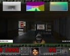 Uma comparação lado a lado de Doom com e sem DLSS 5 implementado