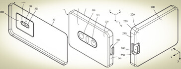 Detalhe da patente da câmera modular OPPO (Fonte: OPPO/WIPO)