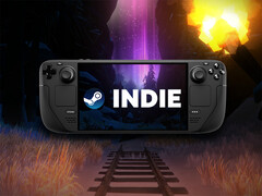 Um dispositivo Steam Deck com a palavra 