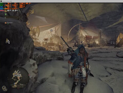 Monster Hunter Wilds rodando em FPS mais alto com um mod que desativa as verificações de DLC. (Fonte da imagem: u/de_Tylmarande no Reddit)